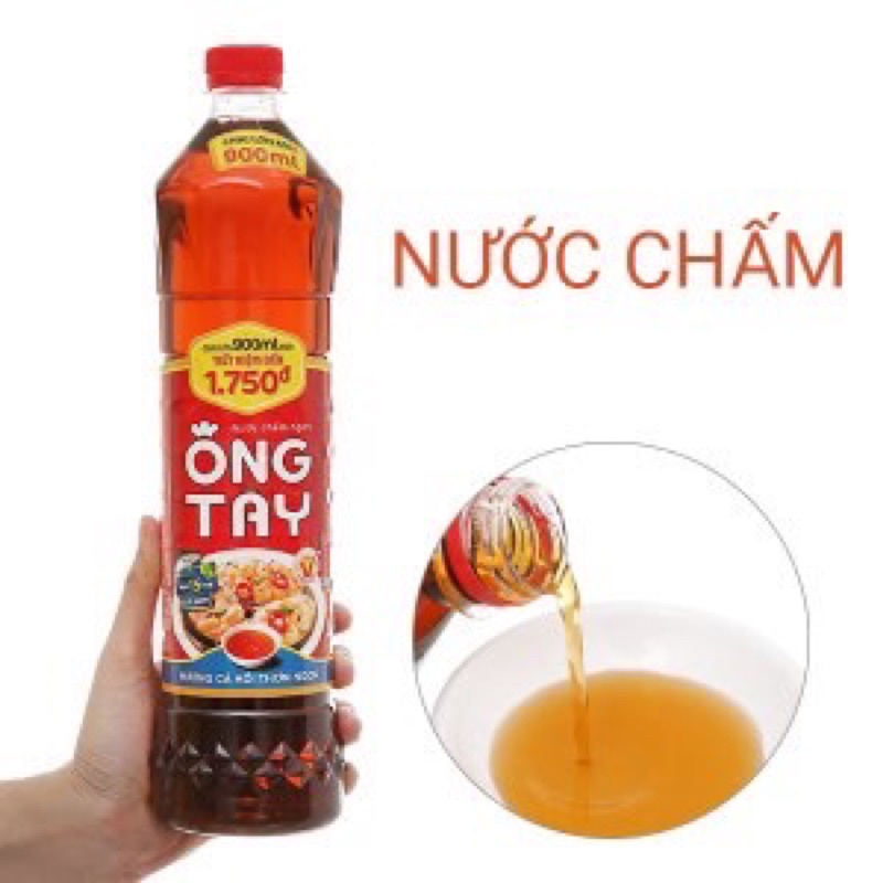 Nước mắm ông tây hương cá hồi chai 900ml