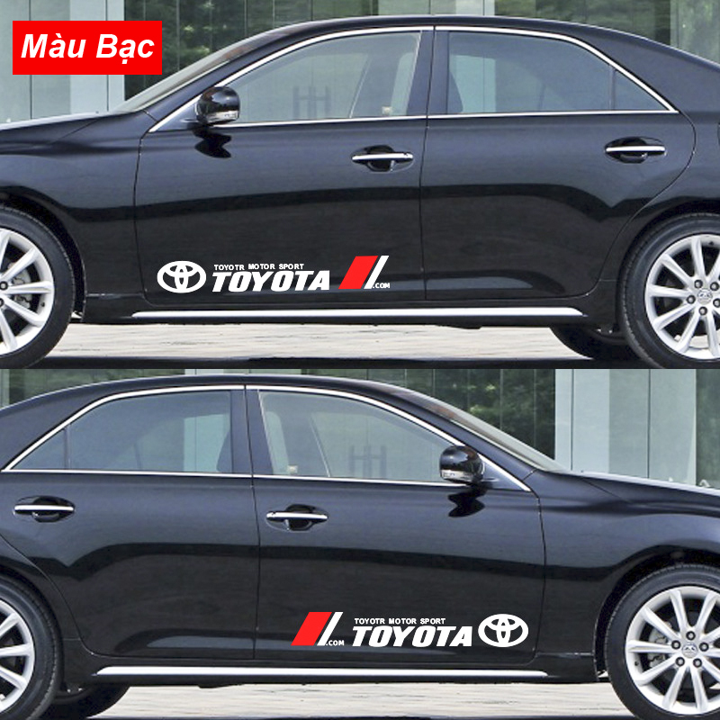 Tem TOYOTA Phản Quang Dán Thân xe ô tô ( giá bán 2 tem )