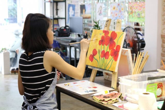 [HCM]Toan vẽ tranh Canvas 20*30 25*25 30*30