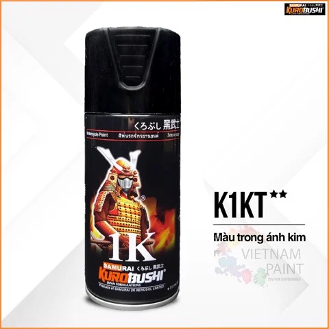 Sơn Xịt Samurai bóng - K1K (không Màu) Và K1KT(Không Màu- Hiệu Ứng Ánh )