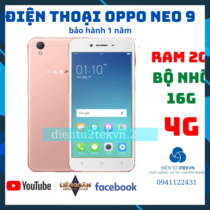 Điện thoại cảm ứng giá rẻ OPPO A37 - ROM 16GB/RAM 2GB...
