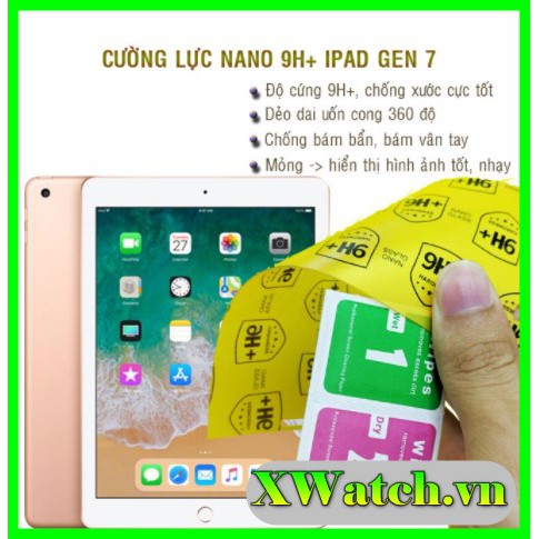 Cường lực dẻo nano 9h+ ipad gen 7 / ipad 10.2 2019
