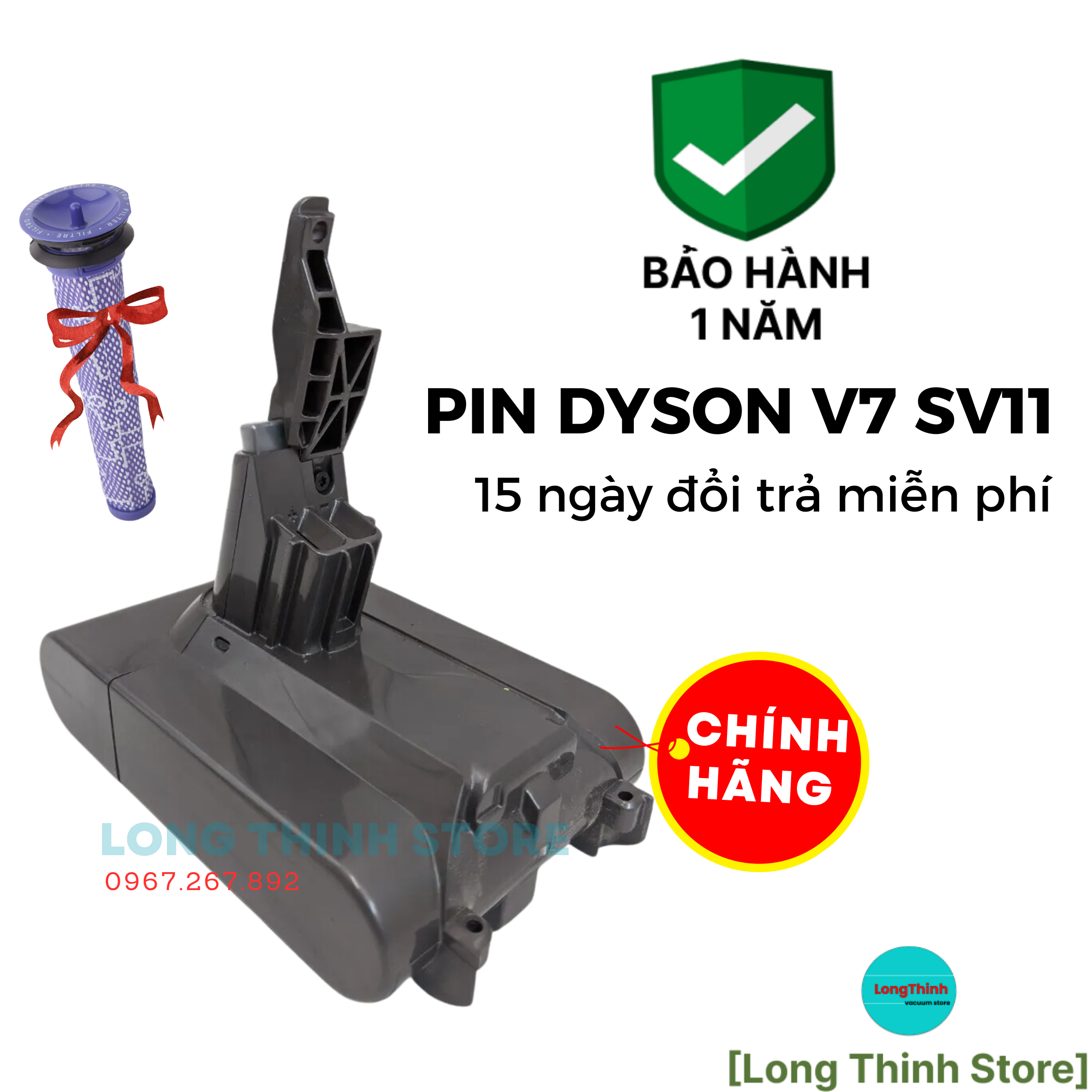 Original - Dyson V7 SV11 vacuum cleaner replacement battery