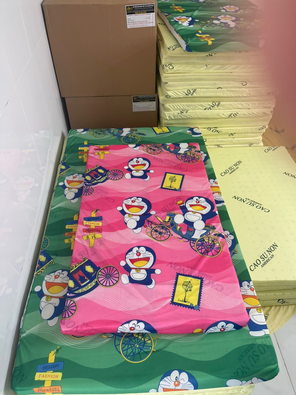Áo (Drap) bọc nệm cũi trẻ em bọc 2 mặt đệm- ĐỦ KÍCH CỠ