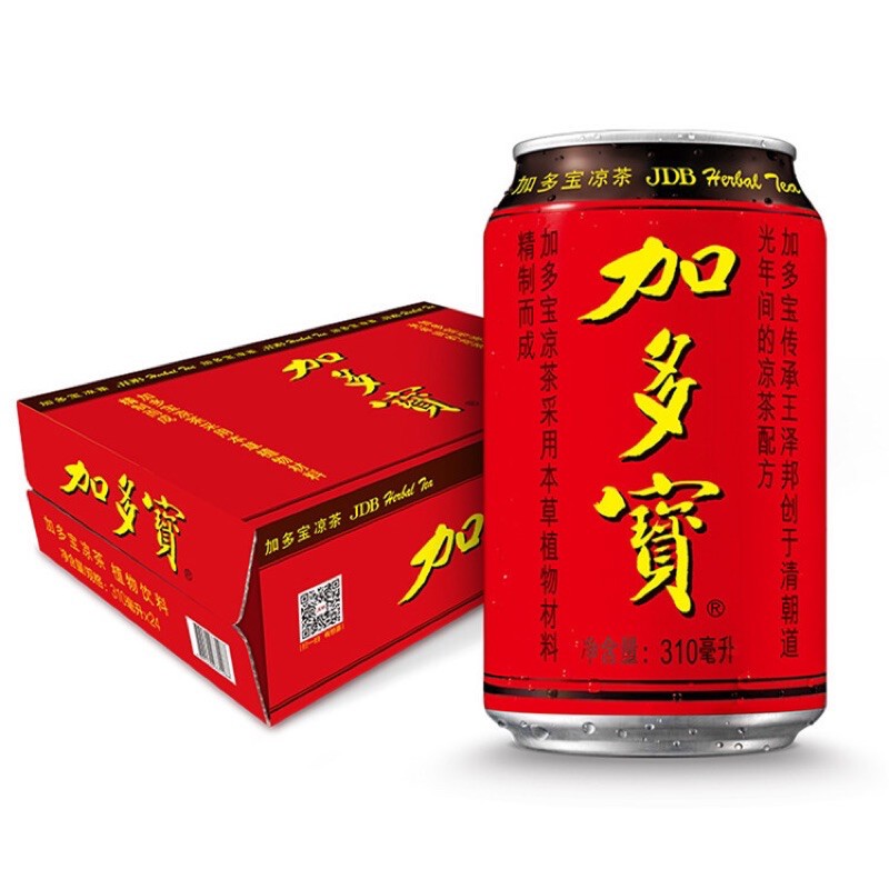 [1 Thùng 24 Lon] Trà Thảo Mộc Jia Dou Bao/ Nước Sâm Thảo Mộc Thanh Nhiệt