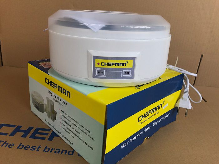 Máy làm sữa chua Chefman CM302T Cốc Thủy Tinh