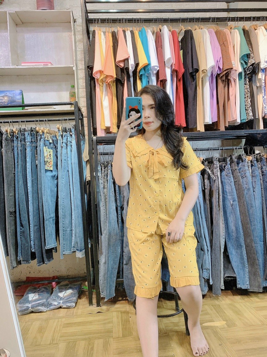 Đồ bộ lửng mặt nhà chất đũi cao cấp