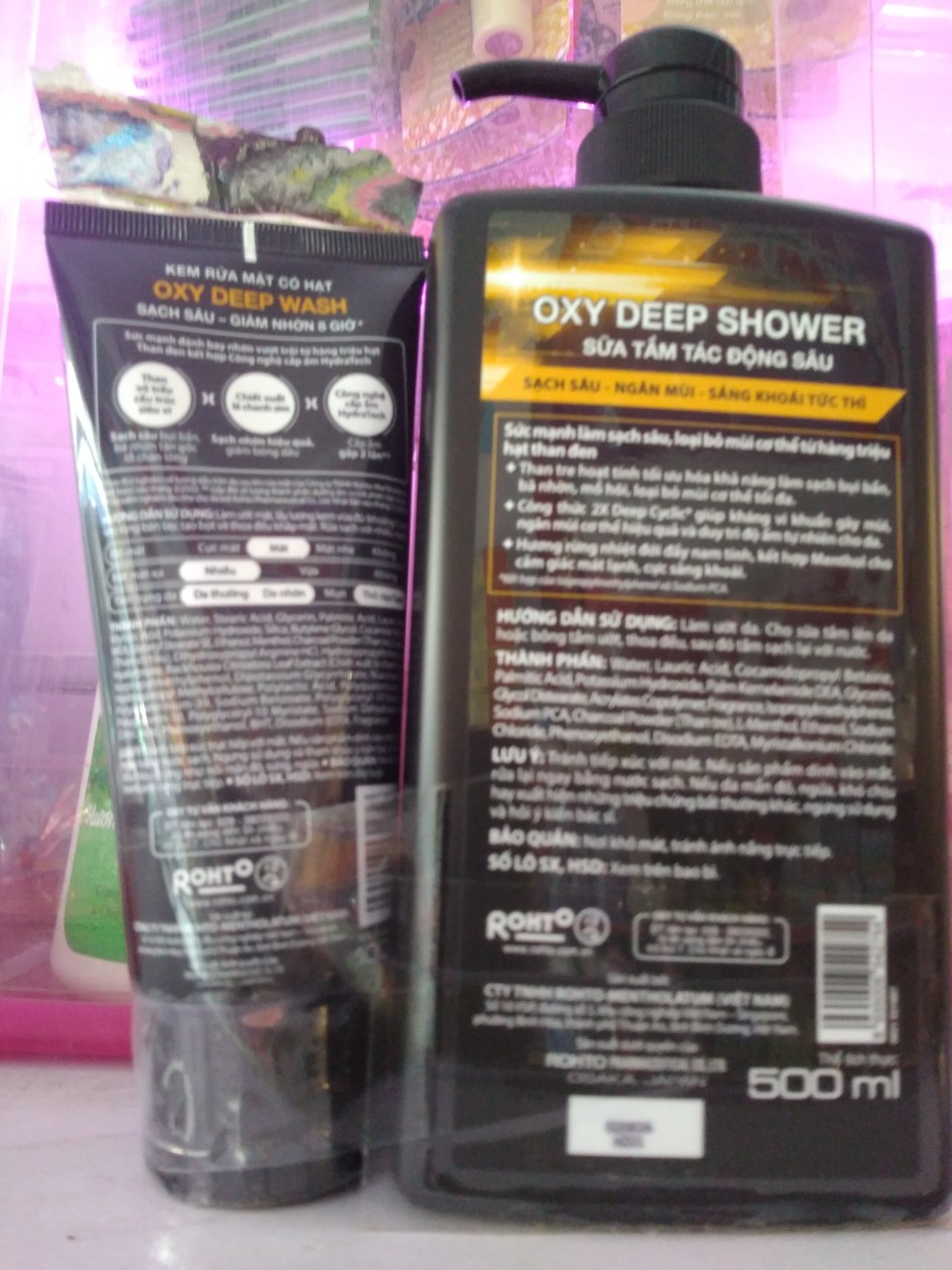 Sữa Tắm Oxy Tác Động Sâu Deep Shower 500ml (Tặng sữa rửa mặt oxy 100g)