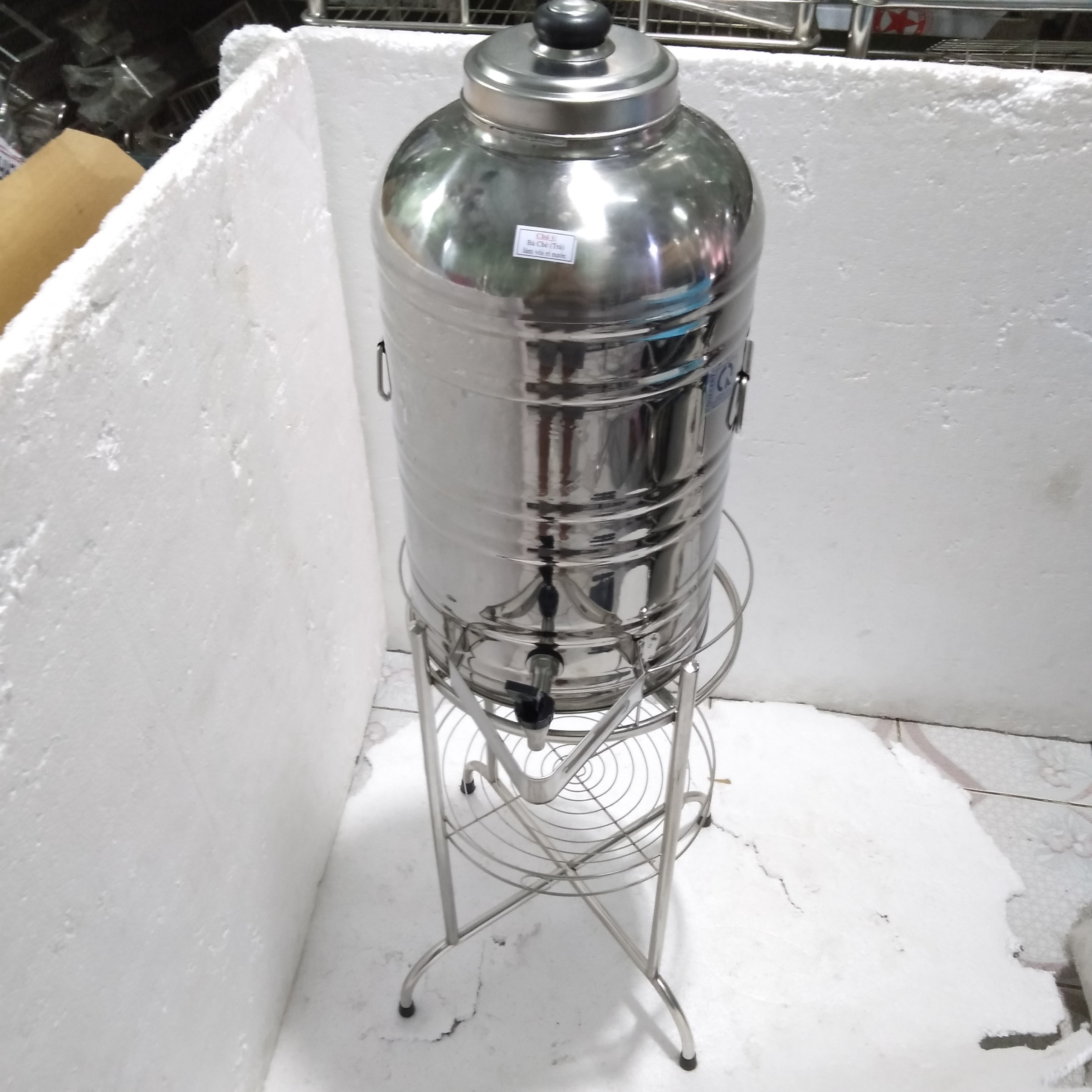 BÌNH CHỨA NƯỚC LOẠI 40 LÍT KÈM CHÂN BÌNH INOX 201 - BC40L3+C201