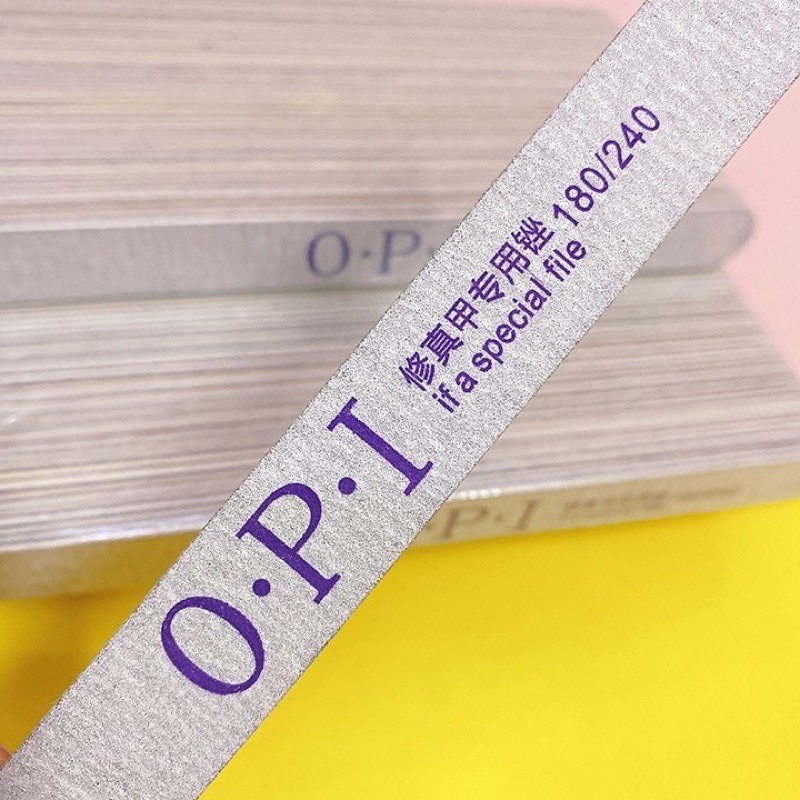 Dũa móng tay OPI độ mịn 180/240 dũa móng nail dũa móng chân chuyên dụng trong ngành nail