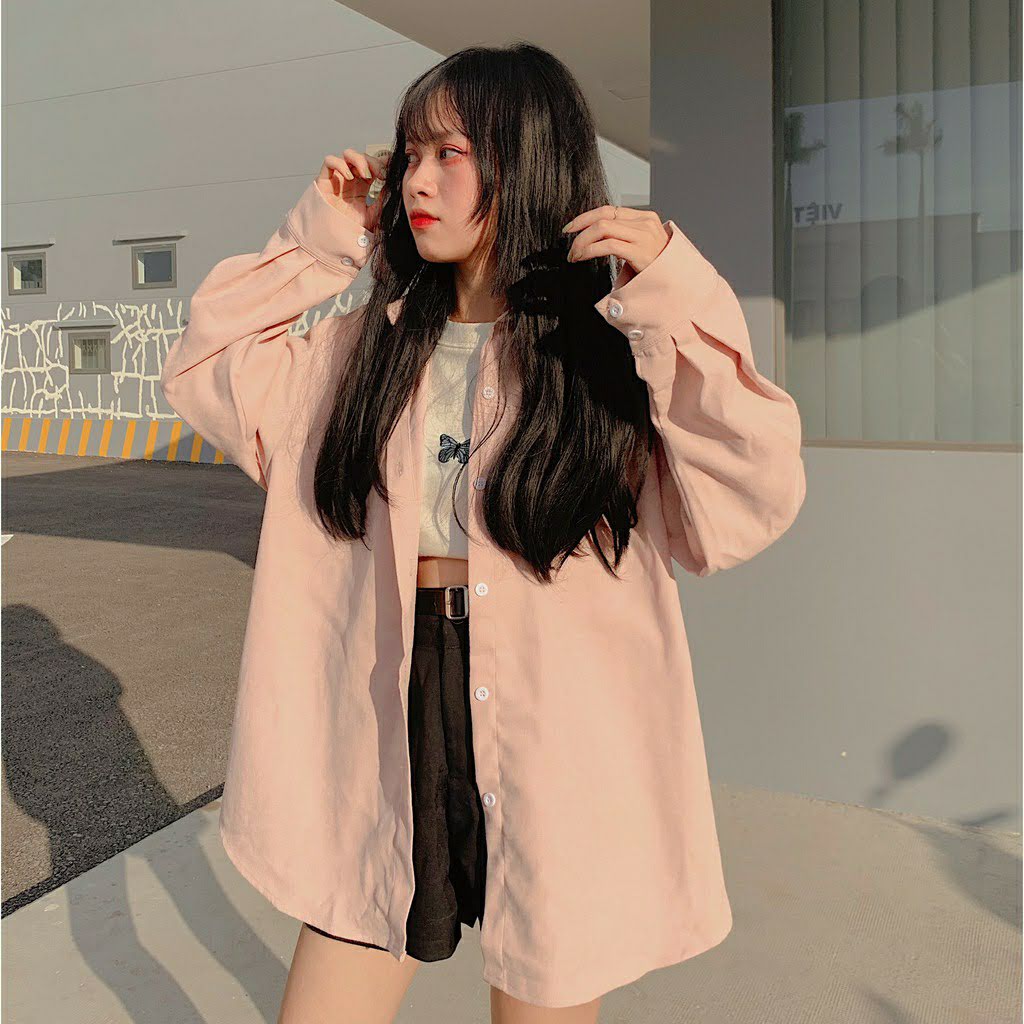 [HCM]Áo Sơ Mi Nhung nữ