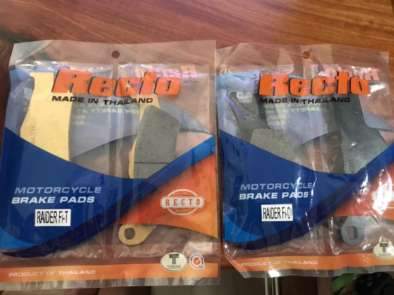 Bộ bố thắng đĩa Recto trươc, sau cho Raider FI (má phanh)