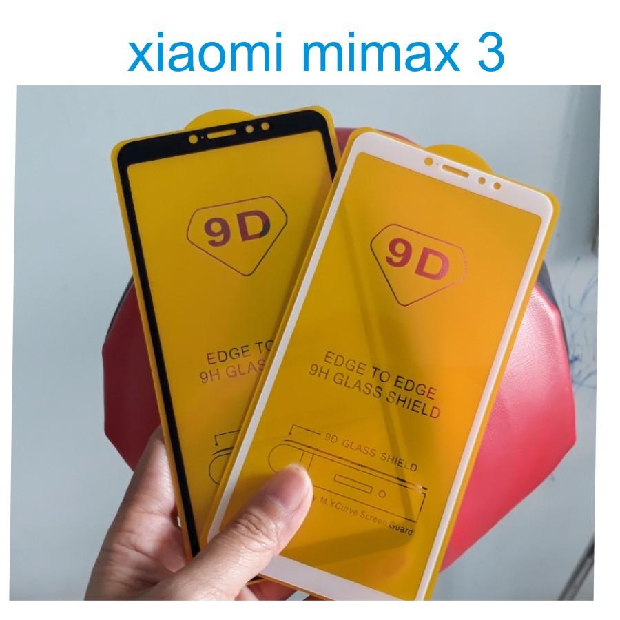 kính cường lực FULL 9D cho Xiaomi Mimax 3 (trắng 9D)