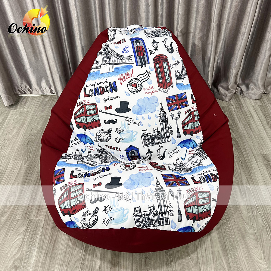 Ghế hạt xốp thư giãn, ghế lười sofa phong cách bắc âu gồm 3 món đã kèm hạt xốp
