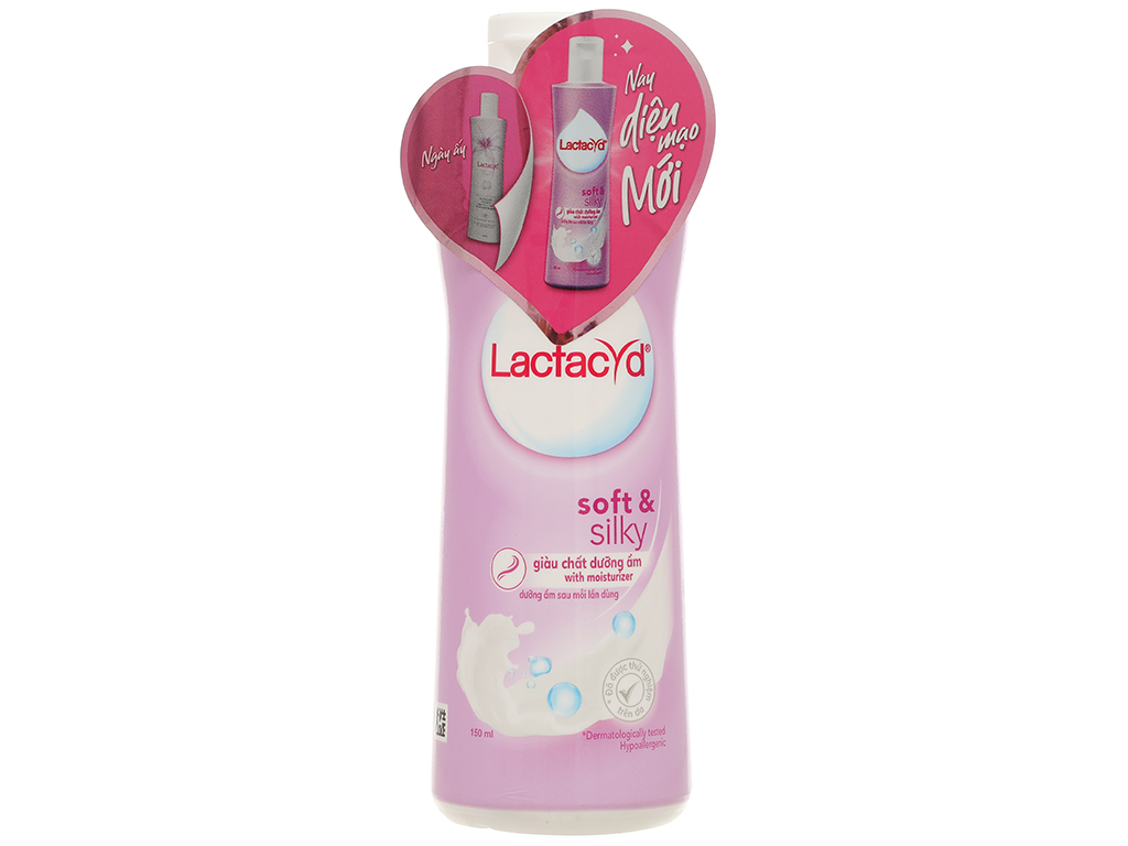 [HCM]Dung dịch vệ sinh phụ nữ Lactacyd Soft Silky (150ml) MÀU TÍM