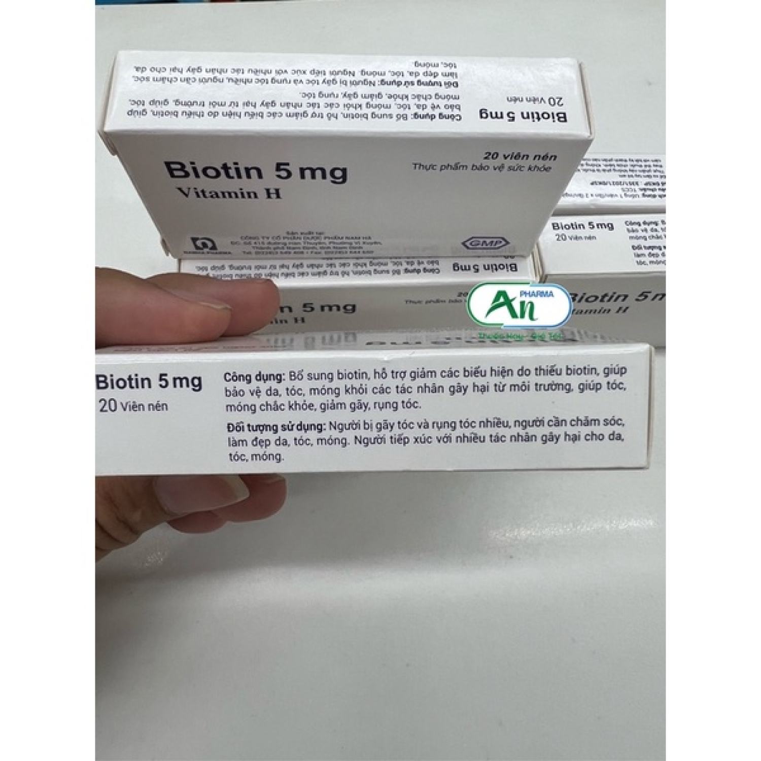 VITAMIN H Biotin 5mg Hộp 20 Viên