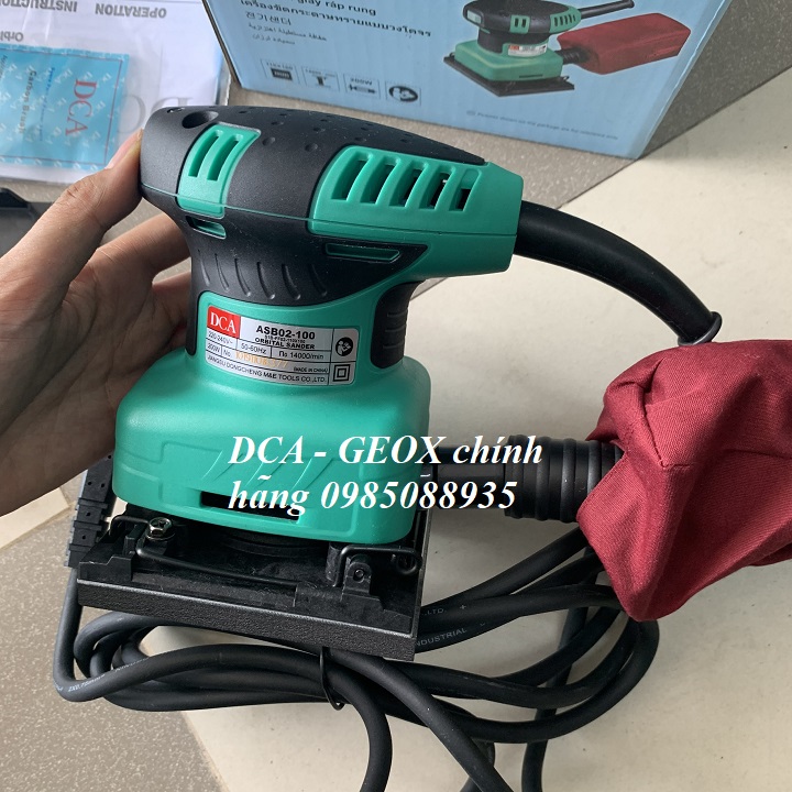 100x110mm máy chà nhám vuông 200w dca asb02-100