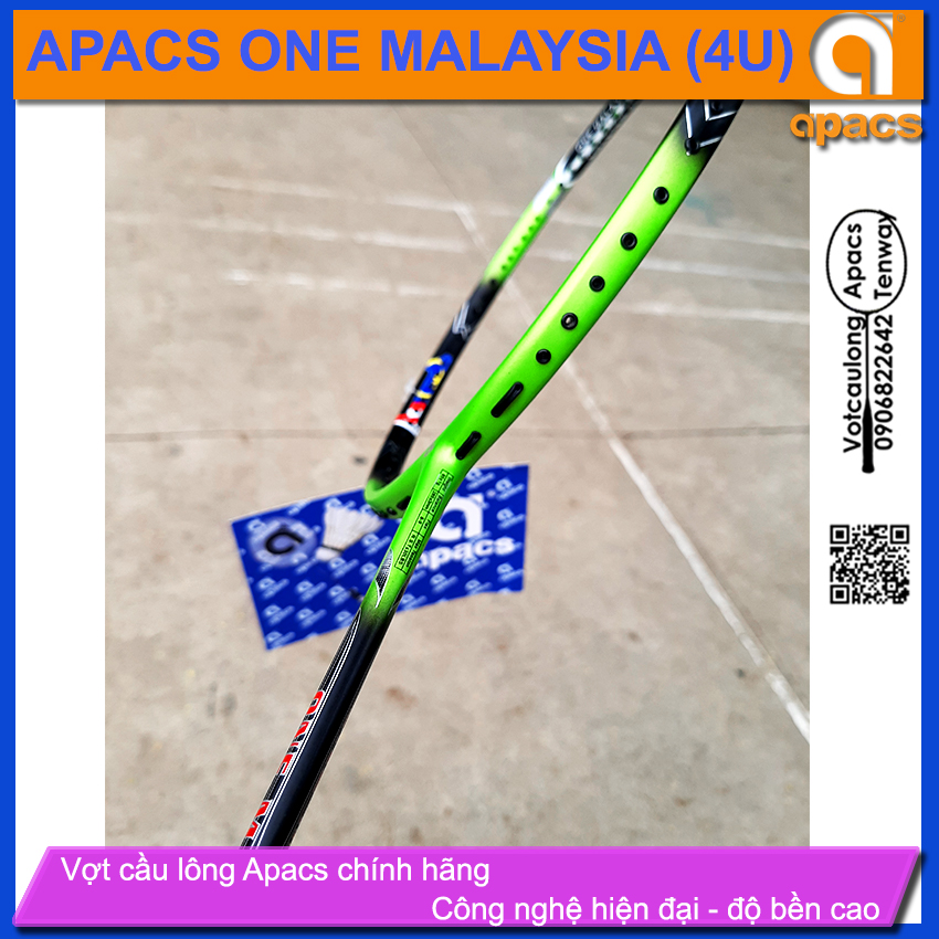 [HCM][Vợt cầu lông Apacs One Malaysia Green - 4U] Vợt đánh phong trào xuất sắc