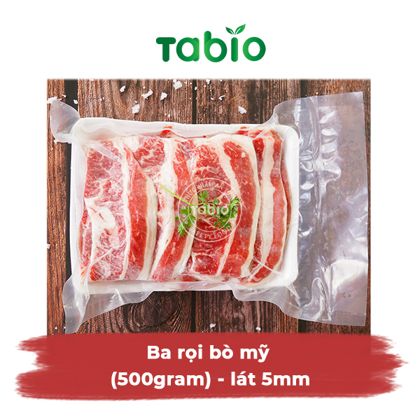 HCM - Ba rọi bò mỹ (500gram) - lát 5mm - TABIO