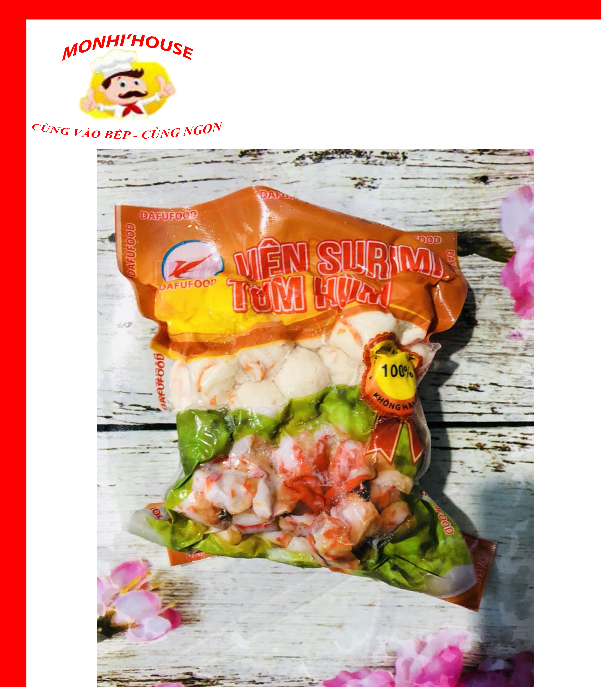 1kg Surimi tôm hùm viên Dafufood