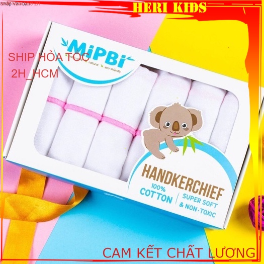 Khăn sữa xô Mipbi 100% cotton