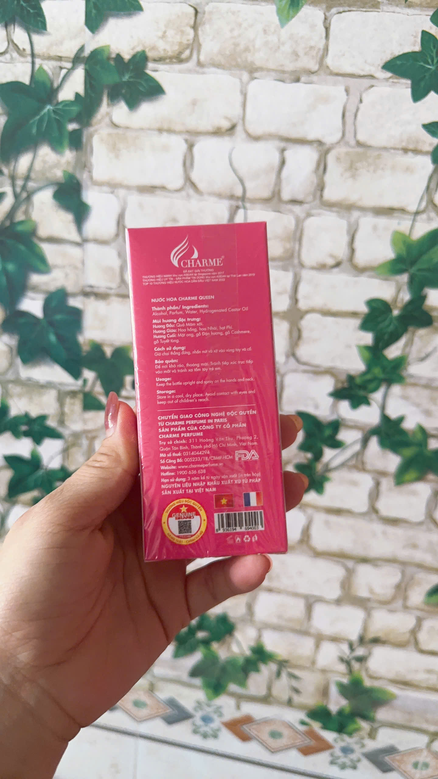 Combo 3 chai nước hoa charme queen 10ml