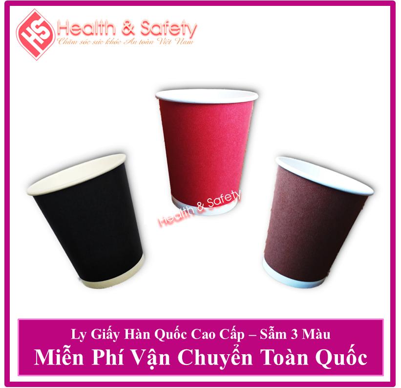 Combo 100 ly giấy Hàn Quốc 7OZ ( Sẫm màu )