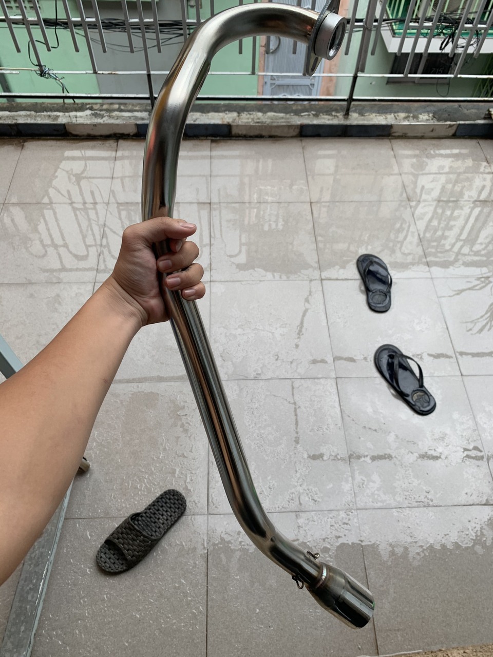 [HCM]Cổ pô gắn pô tank cho FX/Raider xăng cơ