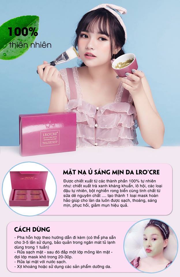 MẶT NẠ Ủ FACE SÁNG MỊN DA Lrocre