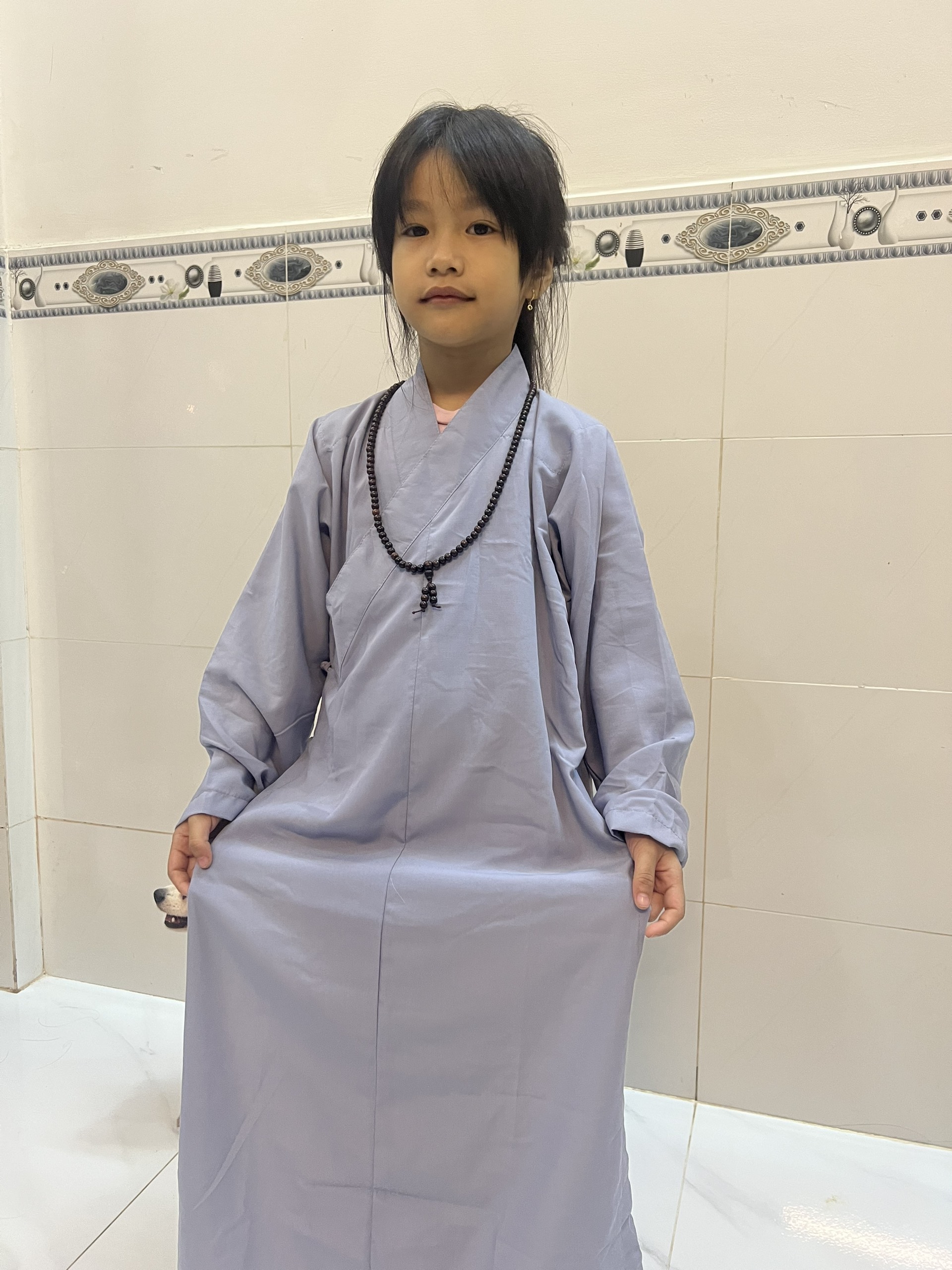 áo tràng vải kate mỏng - dành cho bé