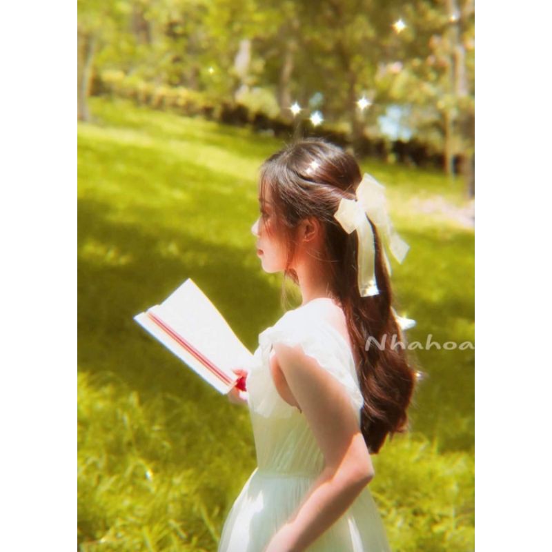 Kẹp Nơ Voan Tiểu Thư