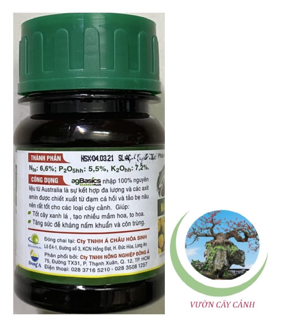 Phân Bón Hỗn Hợp NPK Agbasics Seaweedplus (Nhập khẩu từ Australia) - #042A# 100ml