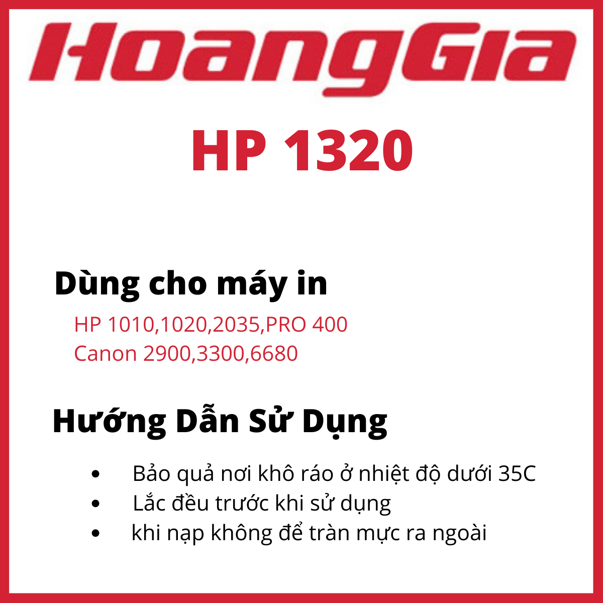 Combo 5 chai mực đổ máy in canon 2900 siêu nét