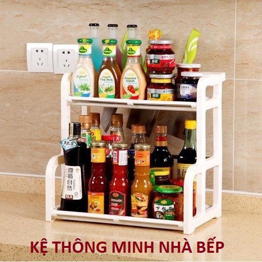 [Hàng Tốt] Kệ Nhà Bếp Chữ H Việt Nhật- Tiện Dụng - Làm Bằng Nhựa Tốt 100% - Kệ Gia Vị Chữ H - Kệ Bếp Thông Minh