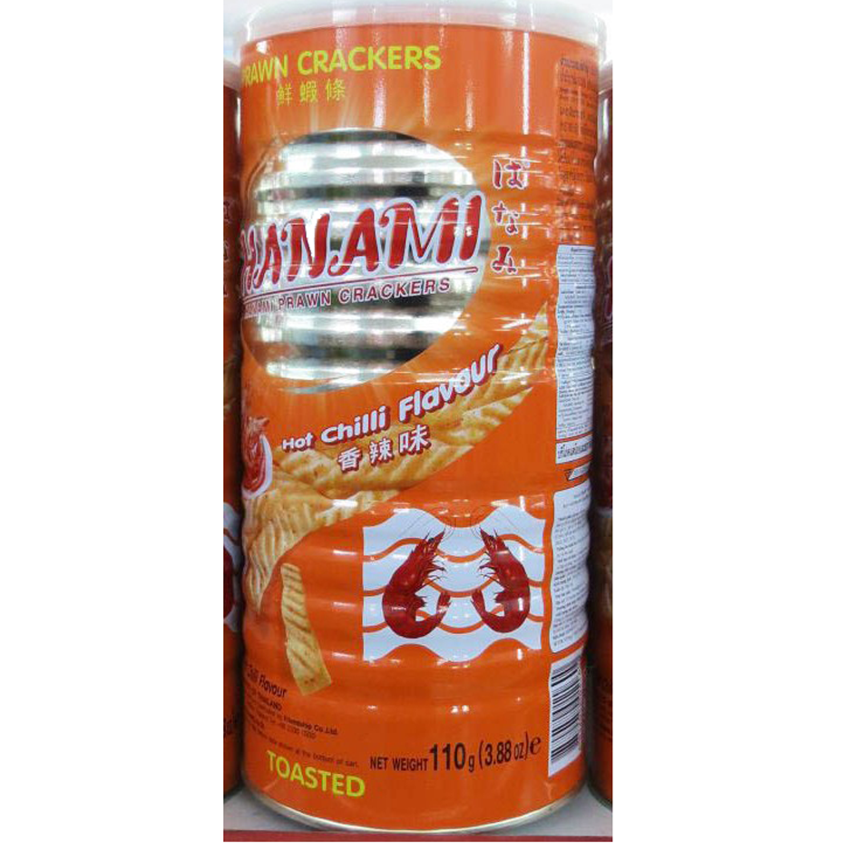 Snack Tôm Hanami Thái Lan Lon (Tôm lon 3 vị) ( 110g )