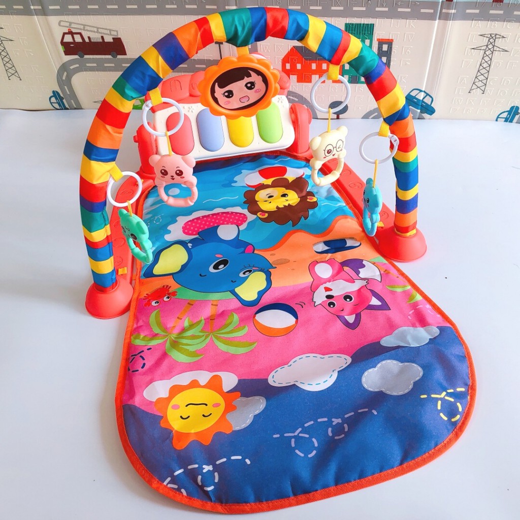 Thảm nằm chơi cho bé có nhạc piano, có đèn, thảm nhạc cho bé sơ sinh