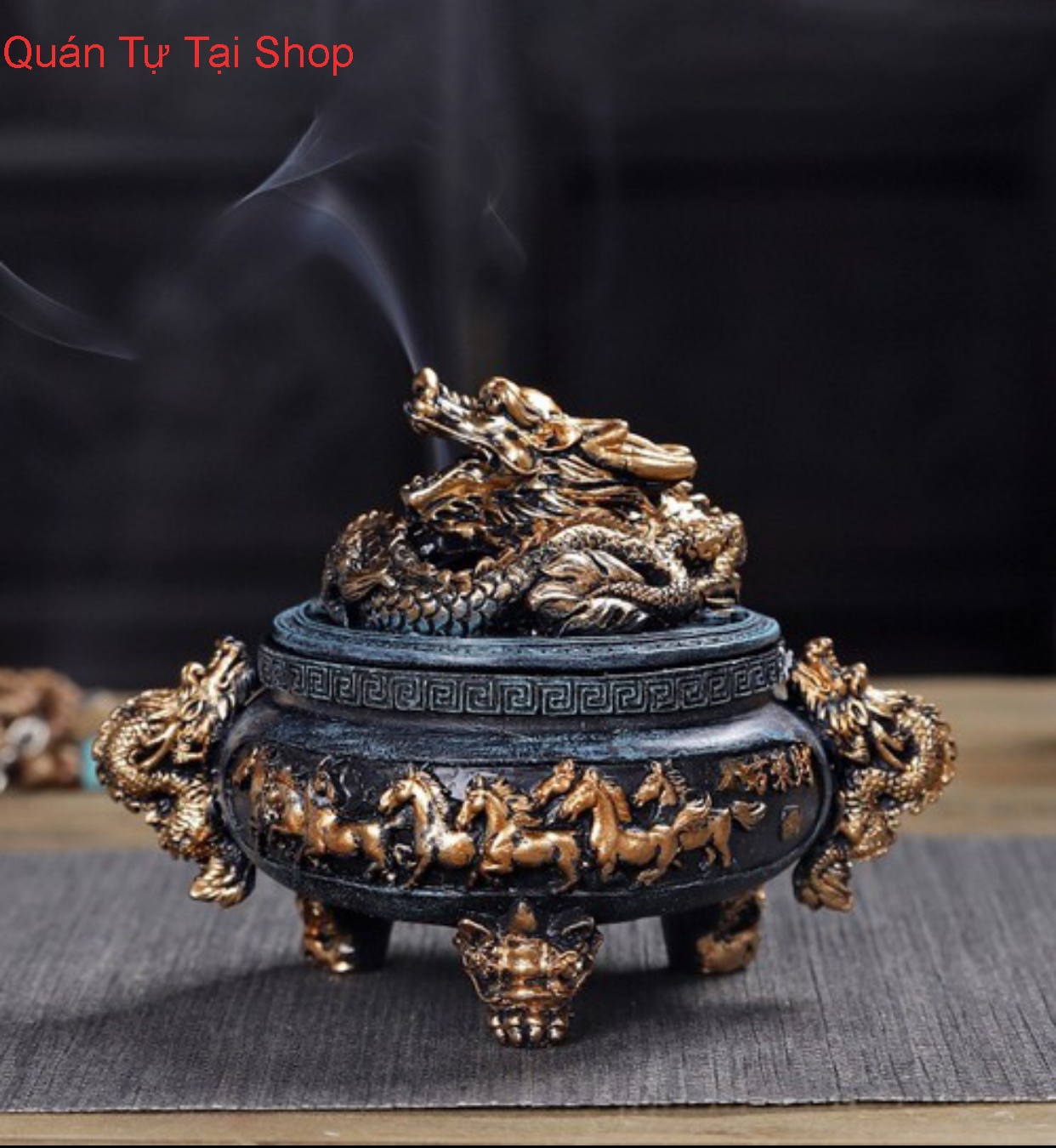 Lư hương đốt trầm vật phẩm phong thủy tâm linh