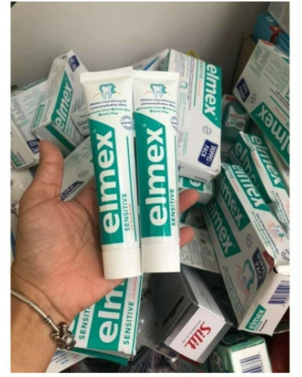 KEM ĐÁNH RĂNG ELMEX SENSITIVE NỘI ĐỊA ĐỨC (SET ĐÔI)