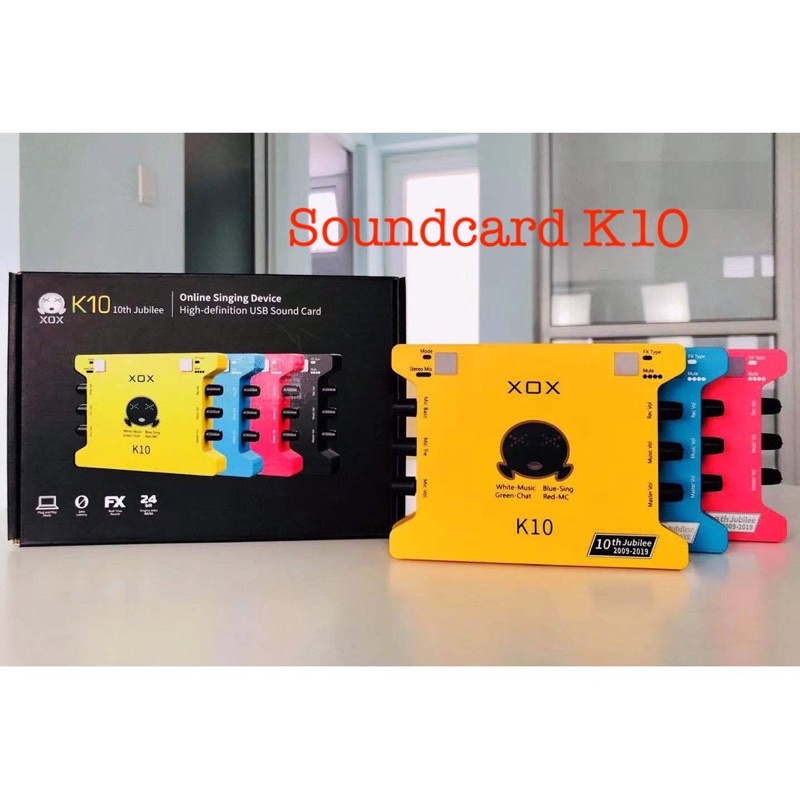 Bộ souncard xox k10 2022 bản tiếng anh