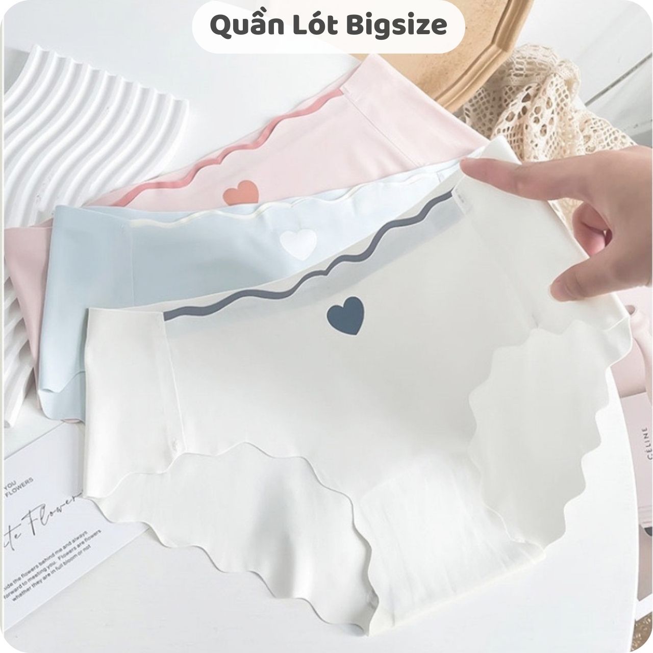 Set 5c quần lót Bigsize su đúc không viền (mặc áo đài không lộ)