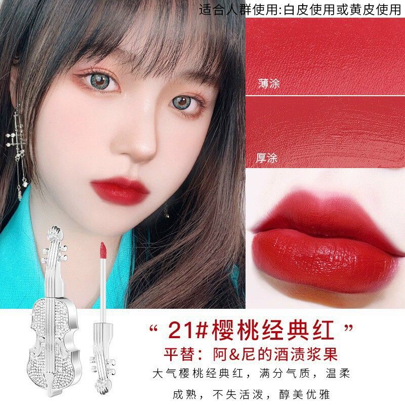 [HCM] Son Kem Cây Đàn Đính Đá Soft Mist Velvet (Lẻ 1 Cây )