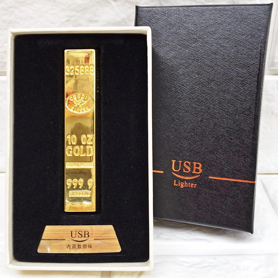 BẬT LỬA ĐIỆN HÌNH THỎI VÀNG 9999