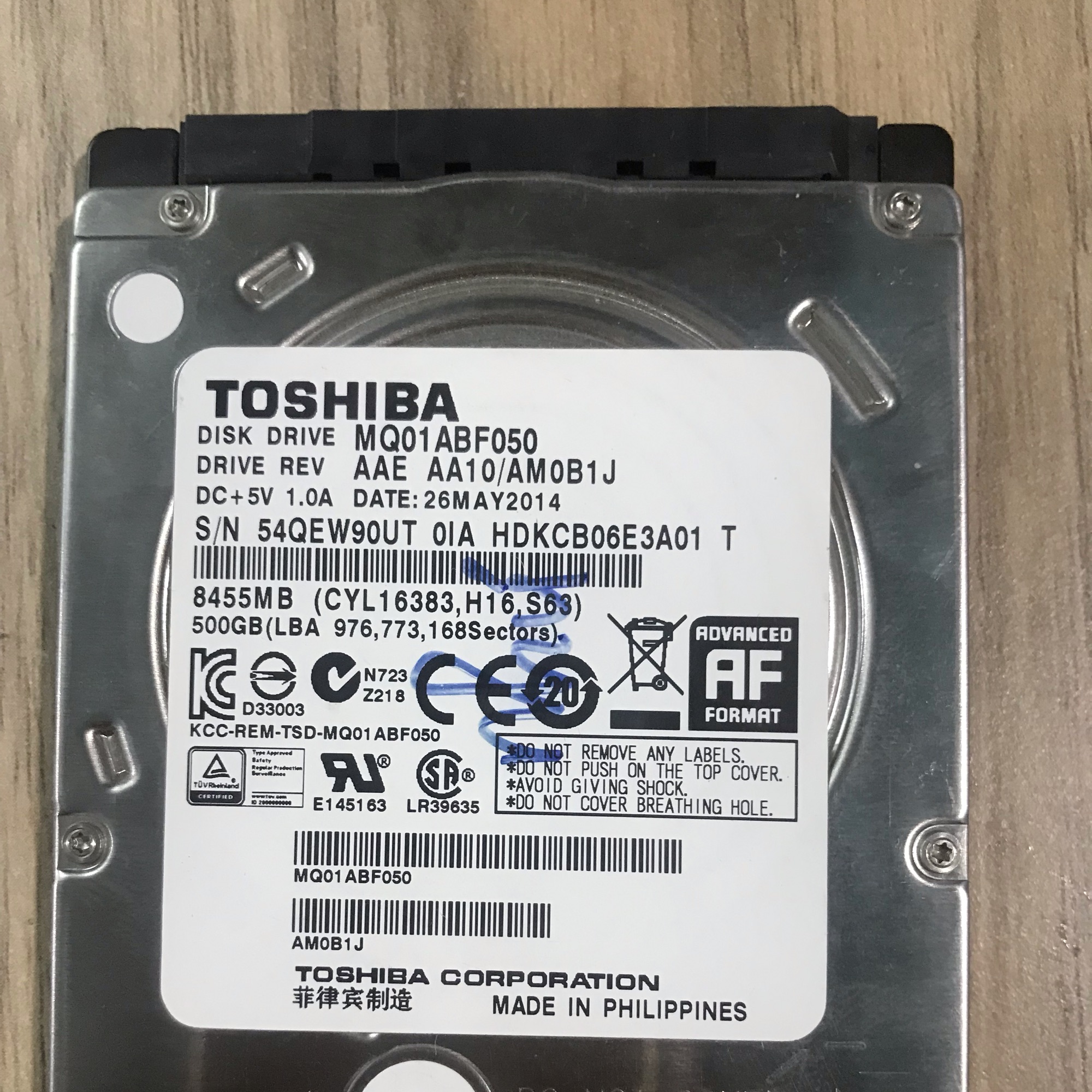 [HCM]Ổ cứng laptop 500Gb tháo máy bh 12 tháng