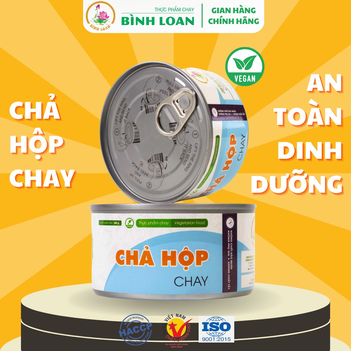 Thực Phẩm Chay Bình Loan - combo 12 hộp Chả Chay