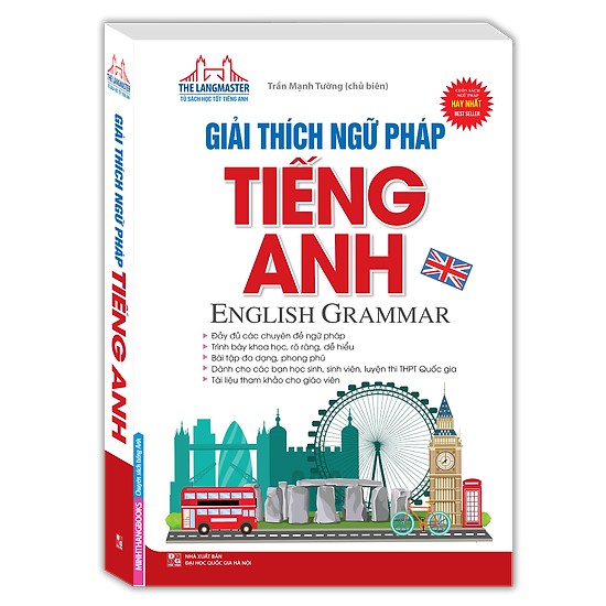 Sách - Giải thích ngữ pháp tiếng Anh English grammar Mhbooks tặng Bookmark