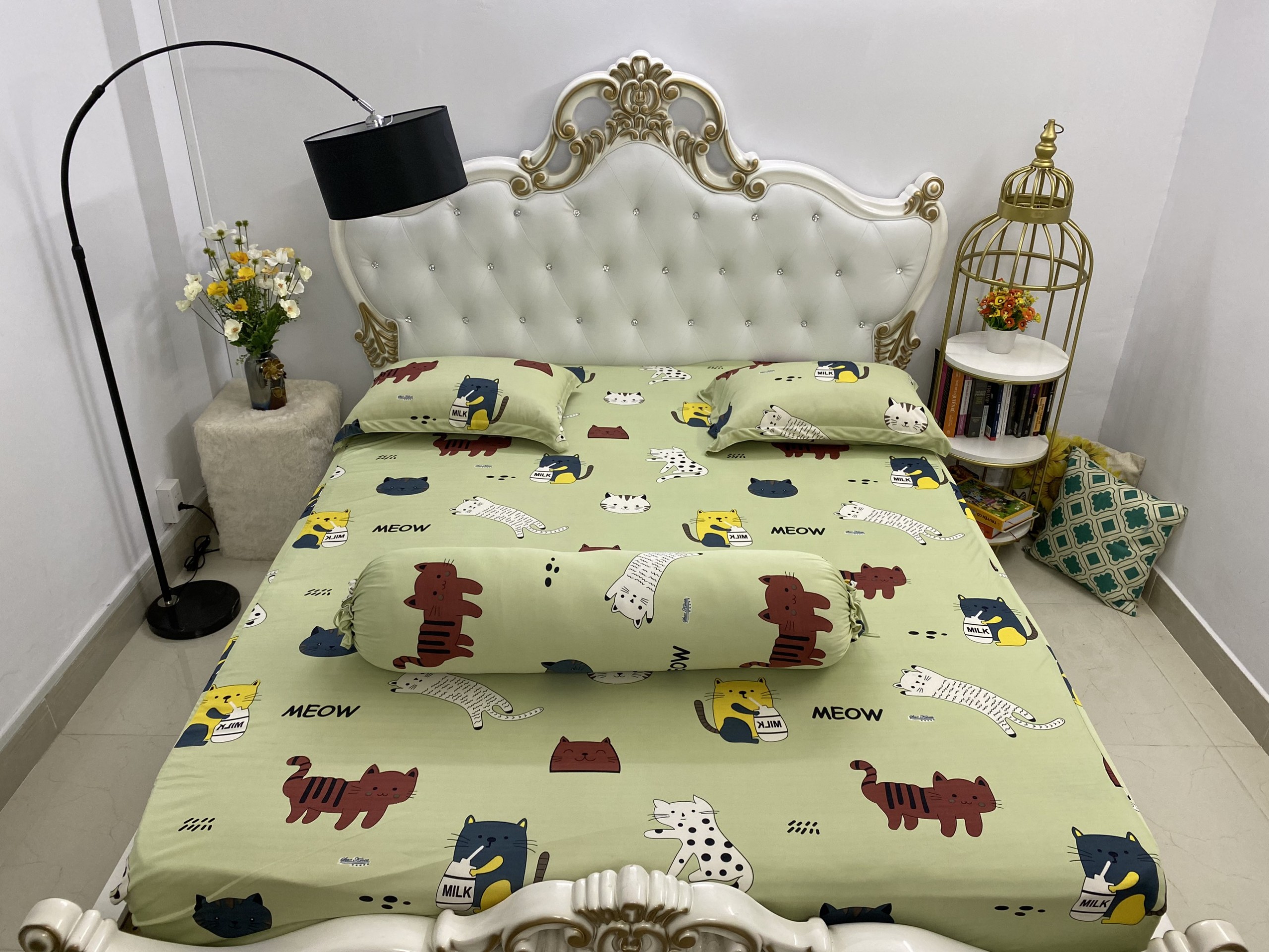 [HCM] drap gối , Bộ Drap gối Thun Lụa cao cấp {4 món } đặc biệt < áo ôm may dây kéo.#gagoi. giao chuẩn mẫu.