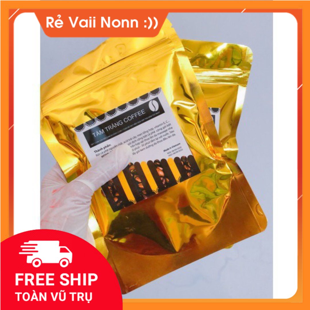 Tắm trắng cà phê vàng 4in1 cao cấp , bật tone nhanh , trắng mịn da, muối tắm siêu trắng