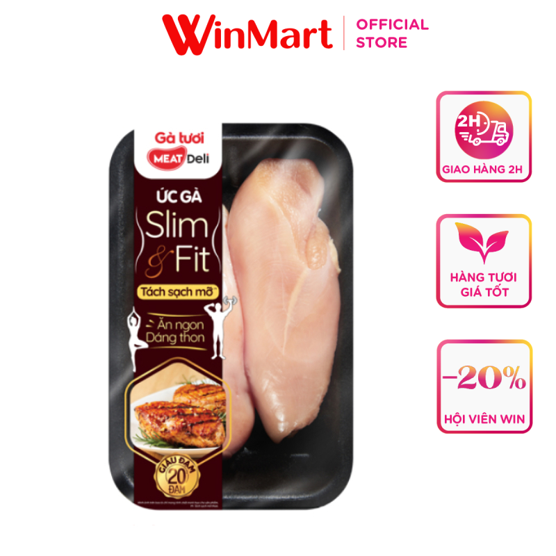 Siêu thị WinMart - Ức gà Slim&Fit Meat Deli 500g