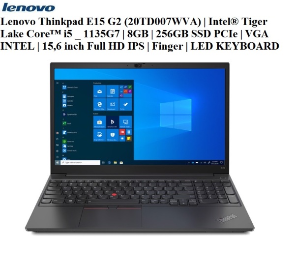 Bảng giá LapTop Lenovo Thinkpad E15 G2 (20TD007WVA) | Intel Tiger Lake Core i5 _ 1135G7 | 8GB | 256GB SSD PCIe | 15.6 inch Full HD IPS | FreeDos | Hàng New 100%, Chính Hãng Lenovo Việt Nam Phong Vũ