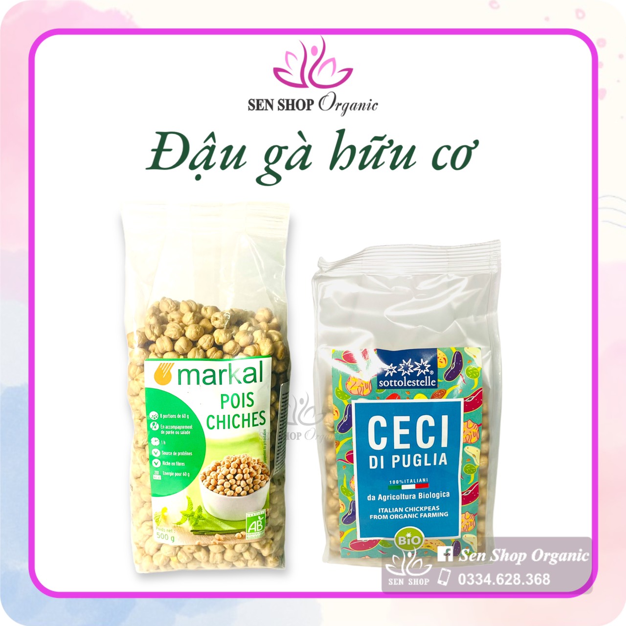 Đậu gà hữu cơ (Organic Chickpeas) - Markal & Sottolestelle